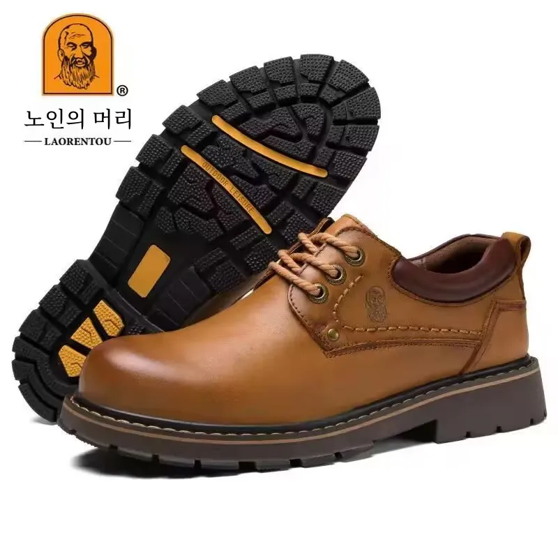 Зимняя мужская обувь Old Head из матовой воловьей кожи на флисовой подкладке