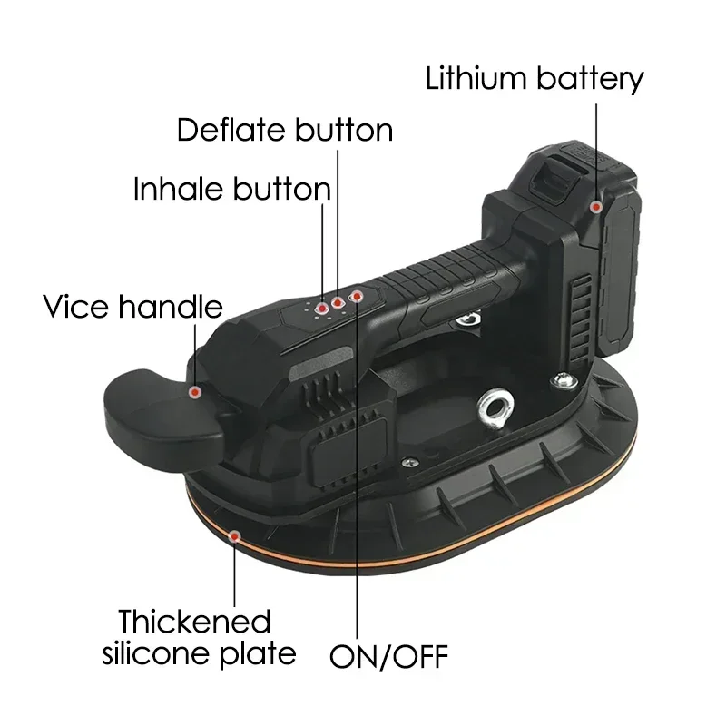 Электрическая Вакуумная присоска для аккумулятора Makita 150 кг 4 скорости
