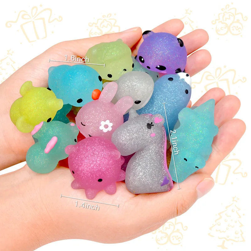 NEW Mochi Squishies Kawaii Anima Squishy Toys For Kids Antistress Ball Squeeze Party Favors  Stress Relief Toys For Birthday