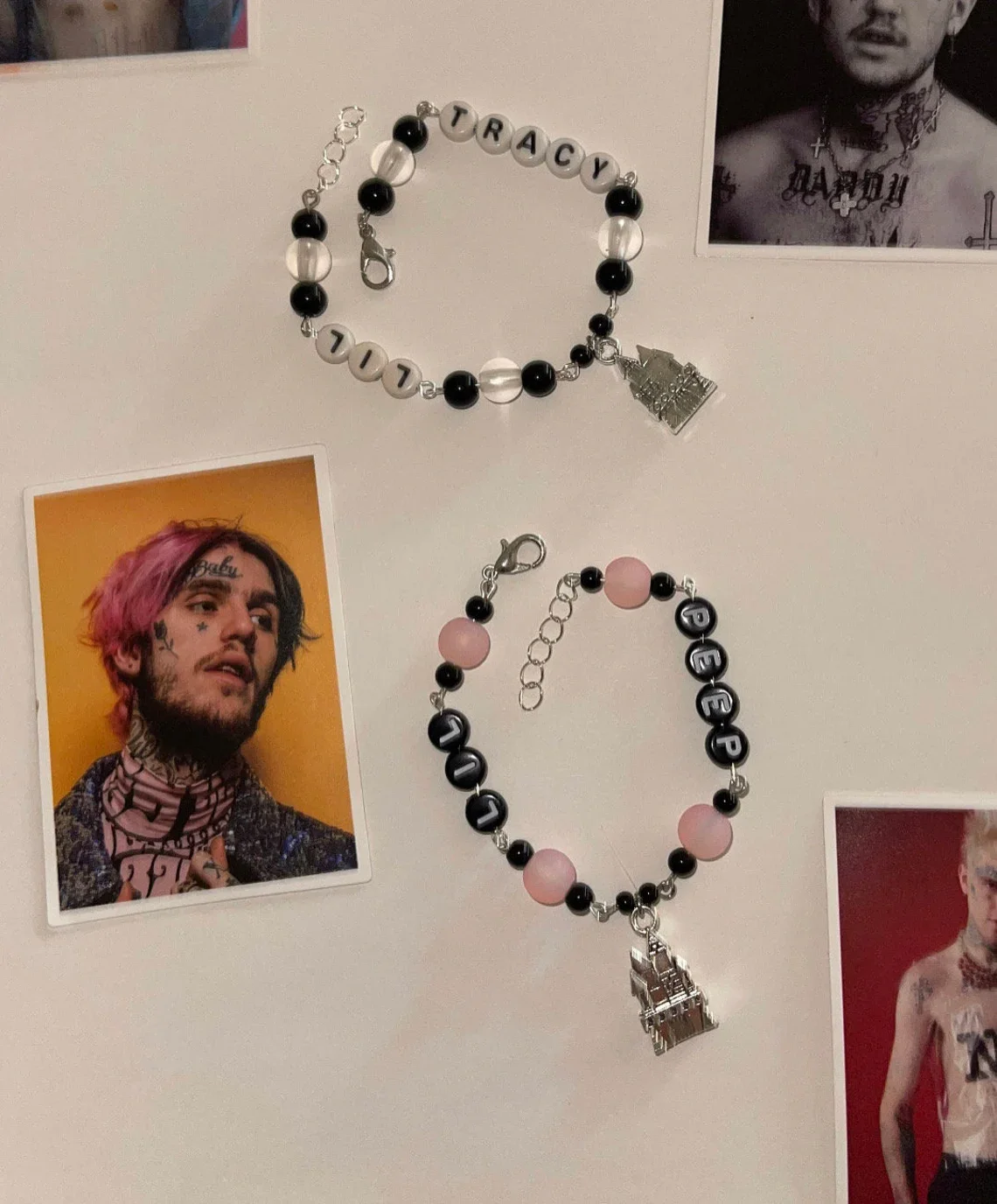 Браслет для двух человек с изображением замка