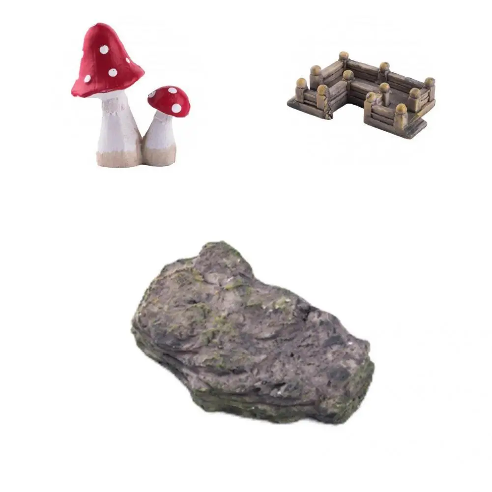 

Lightweight Fashion Wear-resistance Landscaping Ornament Mini Landscaping Figurine Precisely Detail for Party