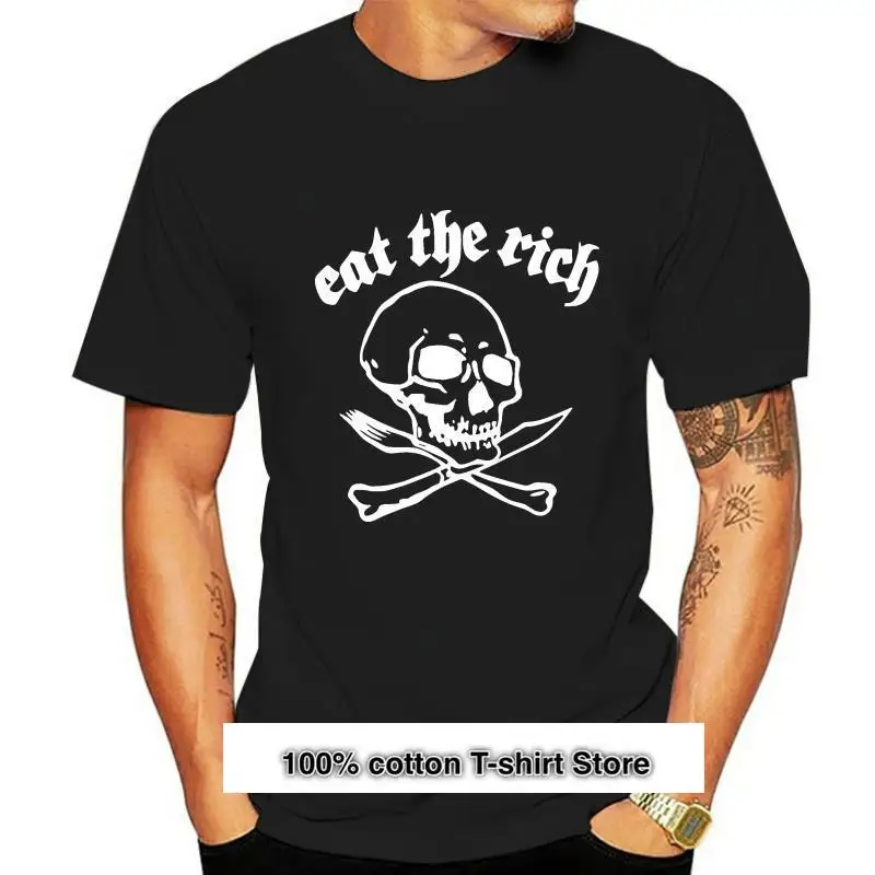 

Camiseta de Eat The Rich-Punk, varios colores, tallas, camiseta de alta calidad
