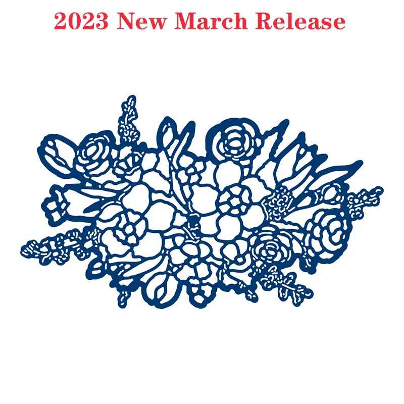 

Beautiful Flowers 2023 New March Release Metal Cutting Dies Scrapbooking Make Photo Album Card Diy Paper Embossing Craft