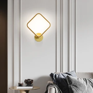 Simple Led Wall Lamp for Corridor Staircase Hallway Bedside Bedroom Living Room Lights Home Decor Lustre Interior Lighting Gold