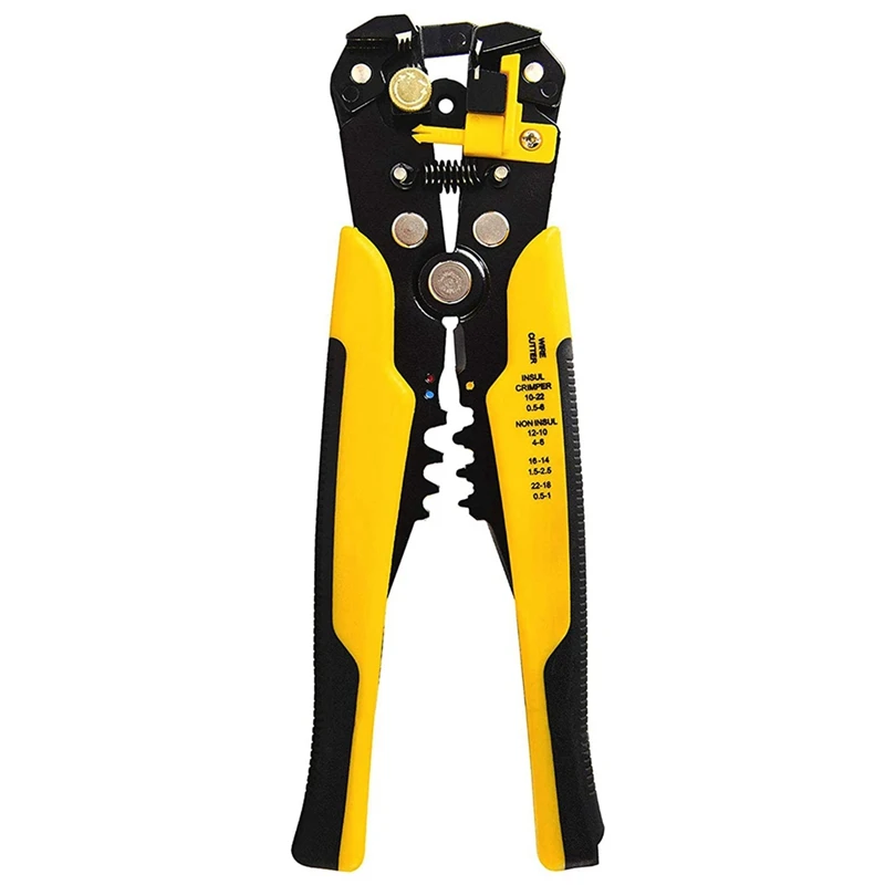 

Ire Stripper,AWG 10-24 Wire Stripping Plier 3-In-1 Automatic Strippers, Cable Cutter And Terminal Crimper