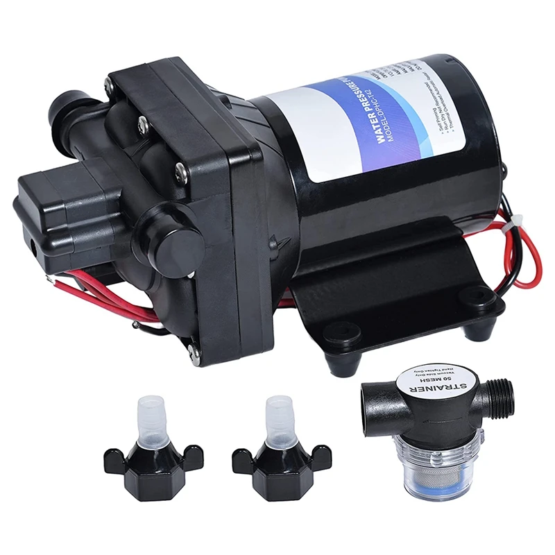 

Water Pump 4008-101-E65 42-Series 12V 3.0GPM 55PSI Compatible With Rvs, Ships, Yachts, And Boats - Self-Priming 9.8 Feet