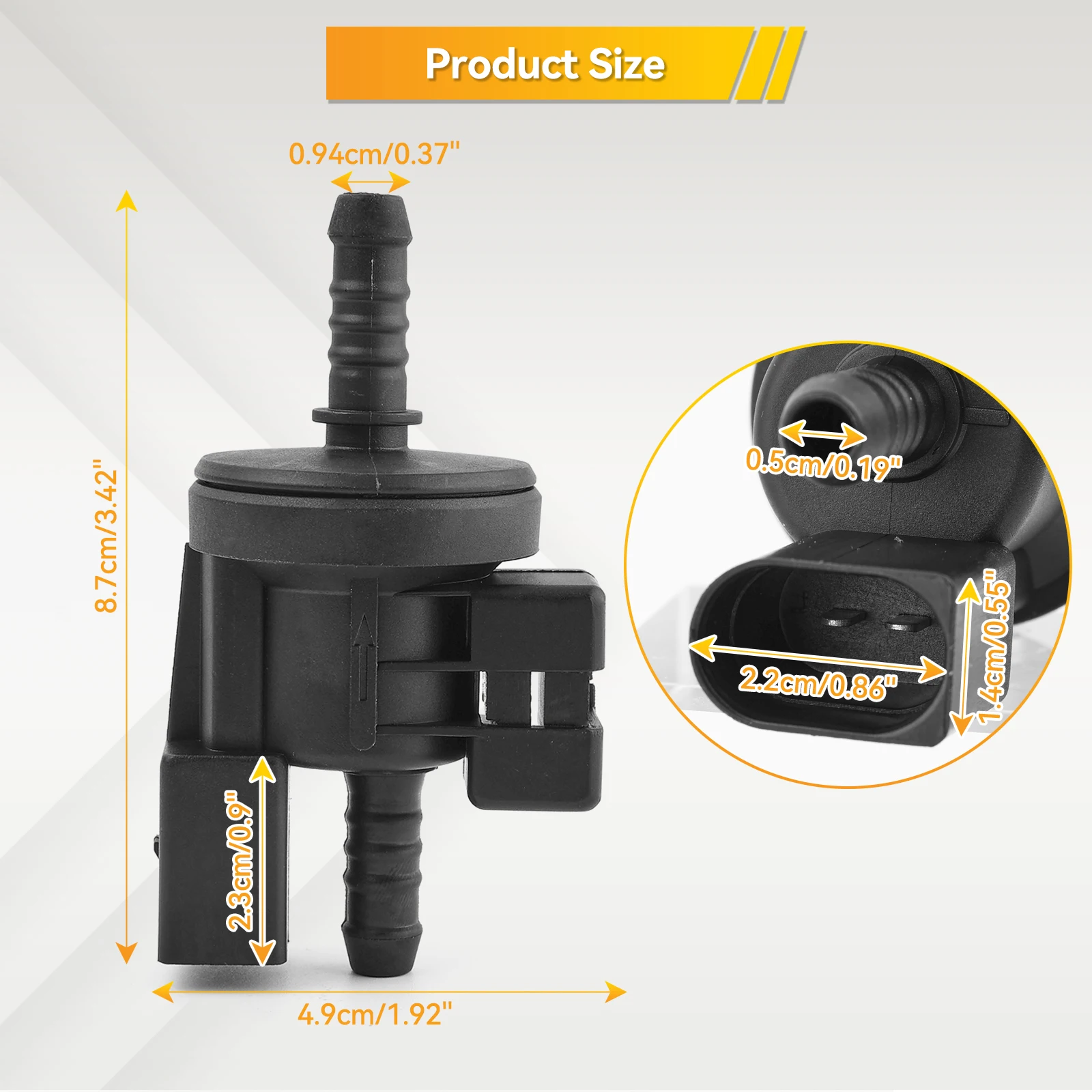 Клапан соленоидный для топливного бака 0280142431 06E906517A подходит VW Passat Golf Jetta Audi A3 A4 A6 A8