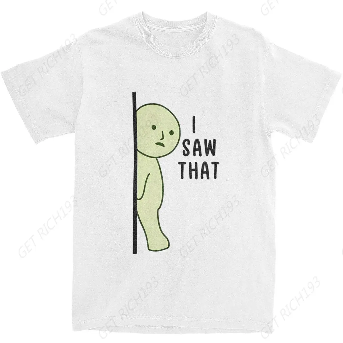 Haikyuu T Shirt Smiski I Saw That Meme 100 Cotton T-Shirts Trendy Cool Tee For Men Y2k Casual Short Sleeve Clothing