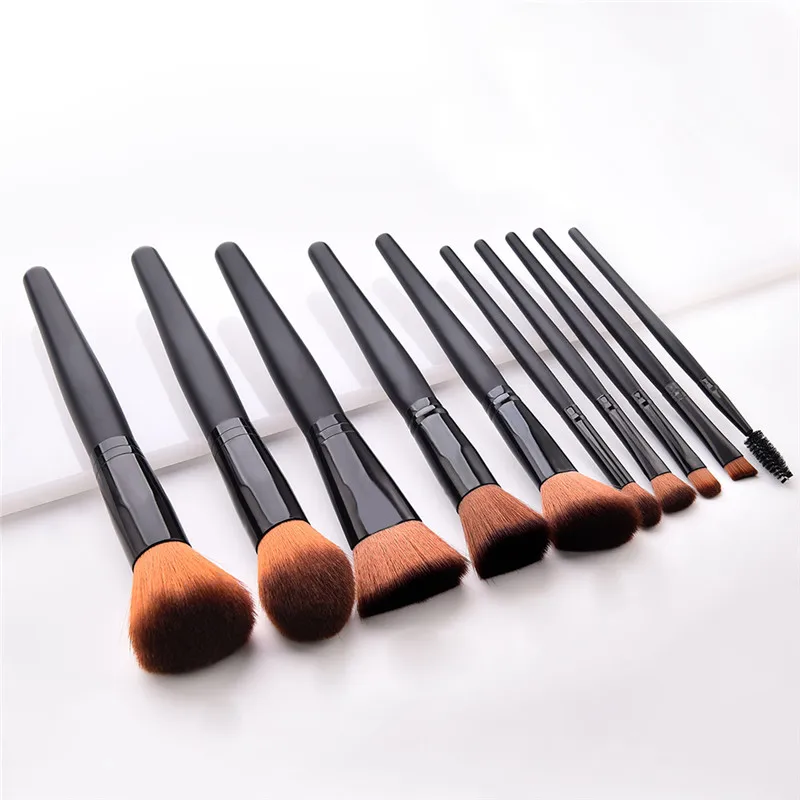 

Women's Fashion Wooden powder blush makeup brushes set for cosmetic foundation eyeshadow blending make up brush beauty tool