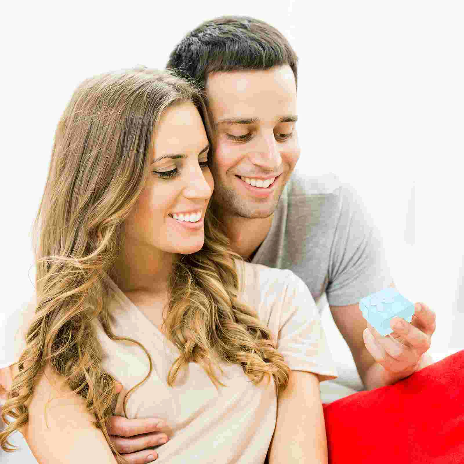 16-шт. Коробки для хранения с крышками. Органайзер колец. Картонные ювелирные