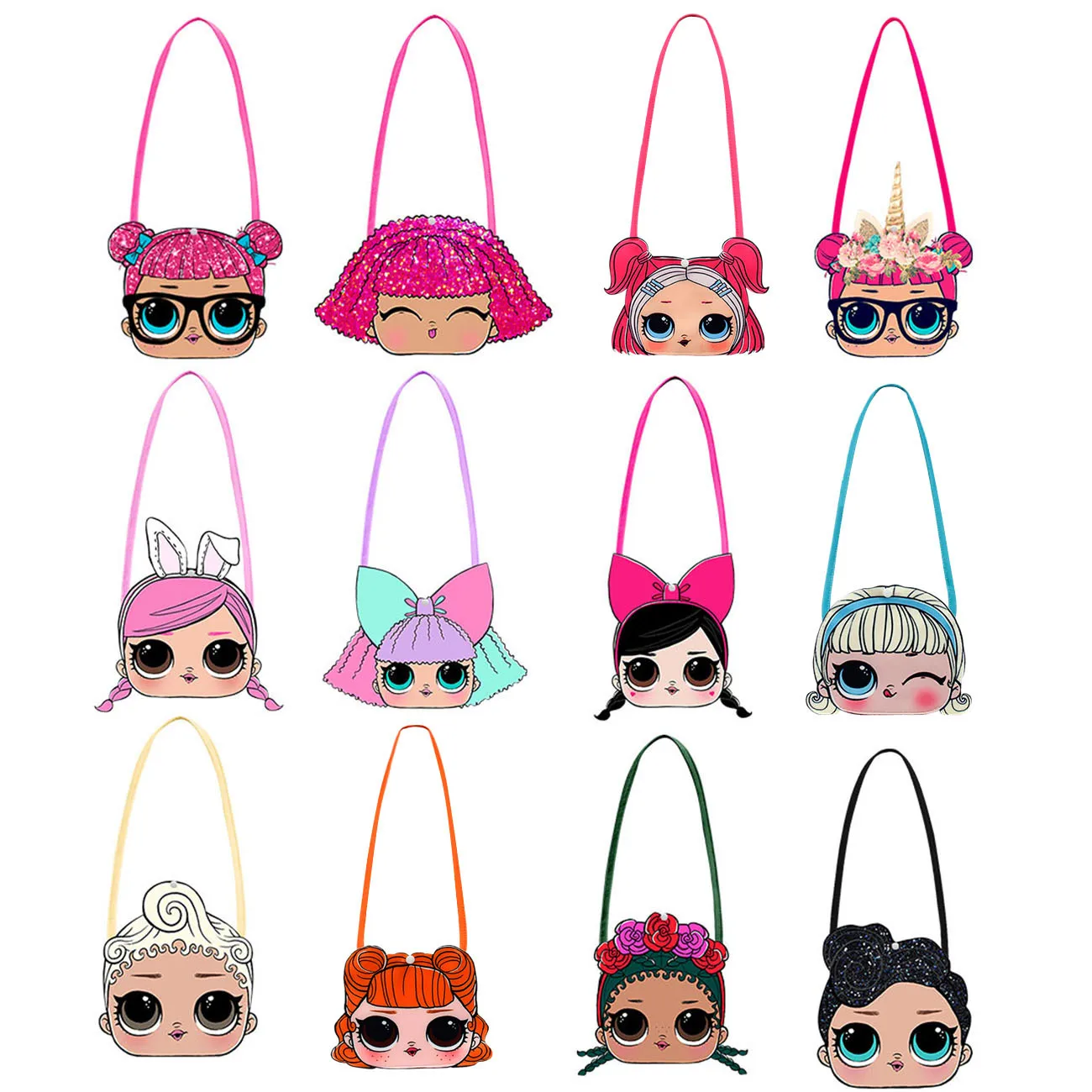 

LOL Dolls Little Girl Cartoon Small Satchel Shoulder Bags Kawaii Figure Kids Birthday Gift