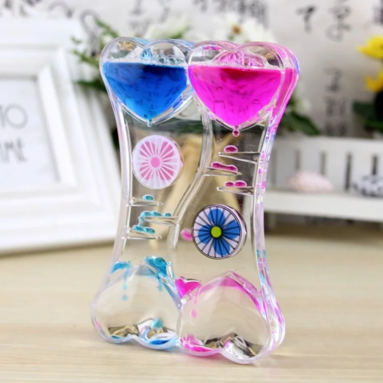 

vacuum oil leak crystal oil drop acrylic ornament handicraft hourglass gift The timer Children decompression Home decoration