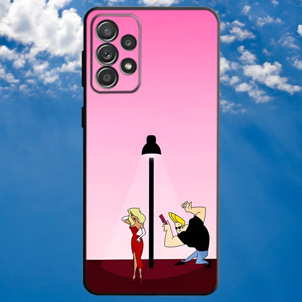 Мультяшный чехол J-NY Bravo для Samsung S21 S22 Ultra S20 S30 plus S23 Ультратонкий Мягкий Черный