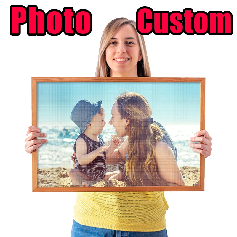 

5D DIY Photo Custom Diamond Painting Cross Stitch Kit Full Square Drill Embroidery Mosaic Art Picture Of Rhinestones Home Decor
