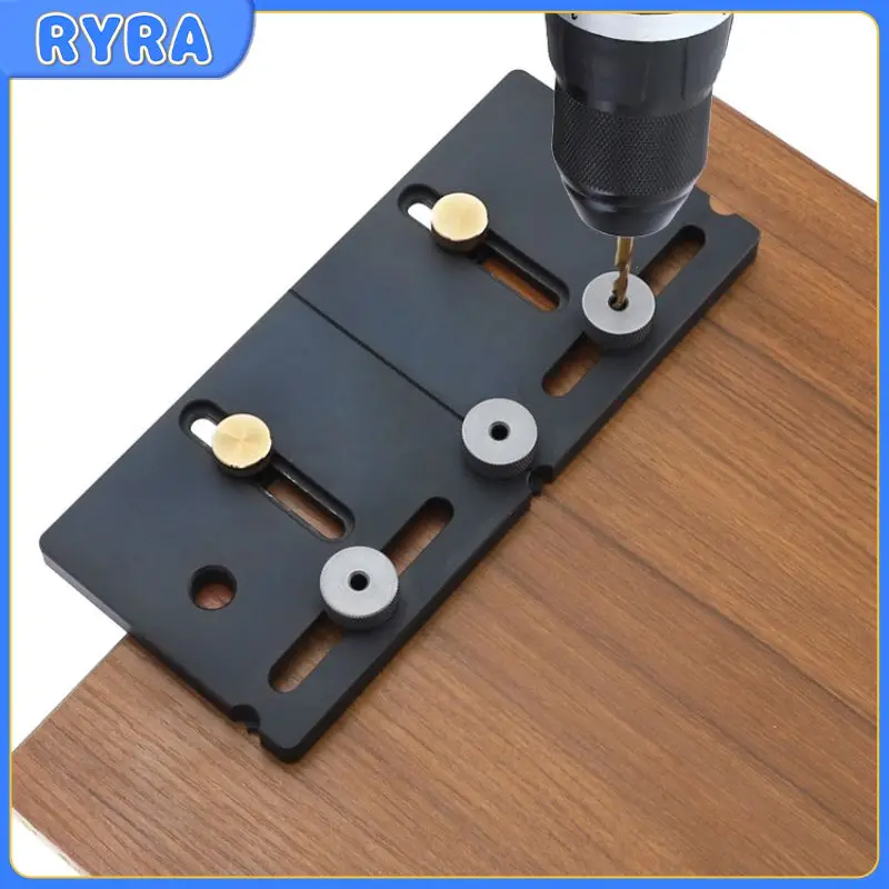 

Door Handle Punch Locator Pocket Jig Set Woodworking Aluminum Alloy Wardrobe Door Cabinet Positioner Hardware Install Guide