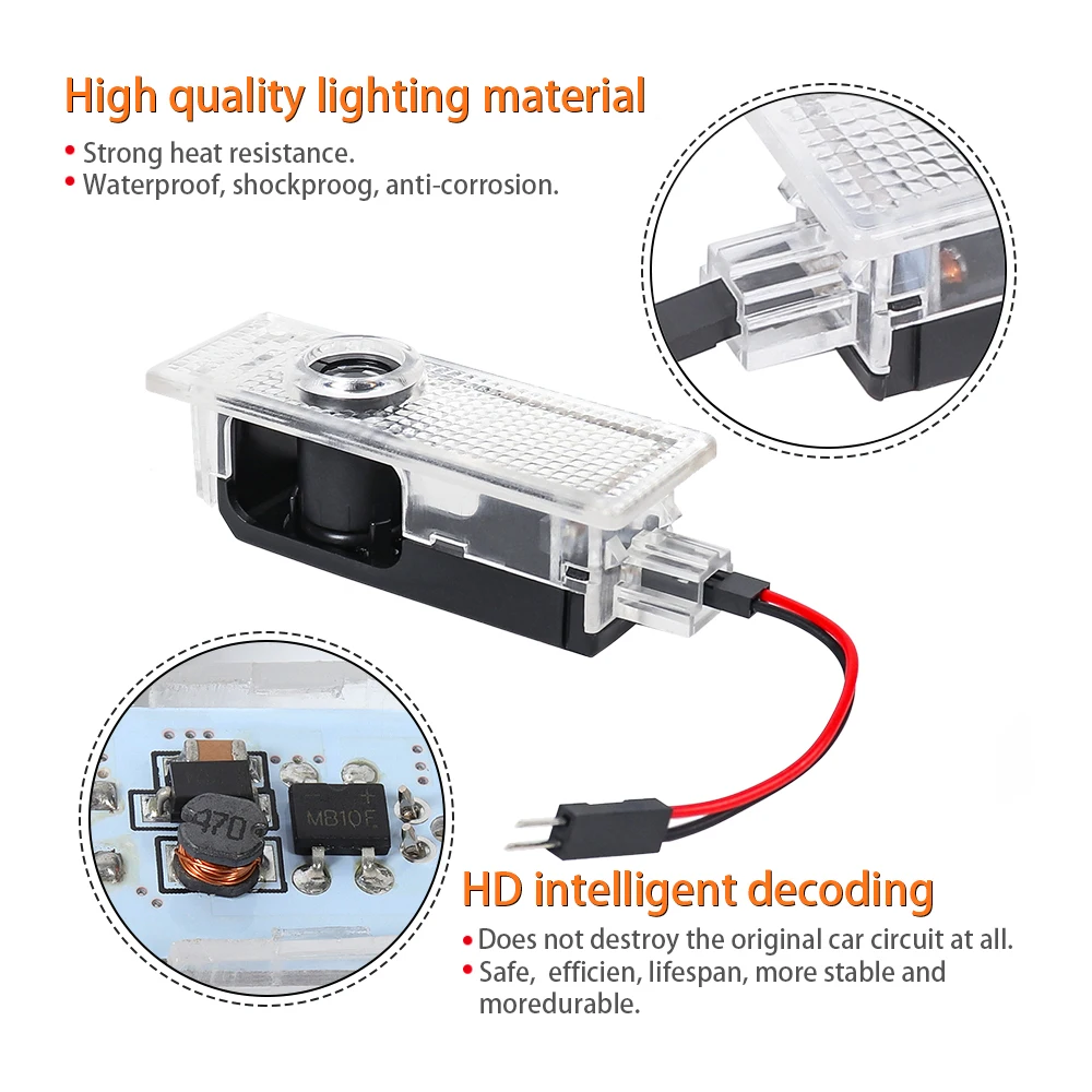 

2Pcs Led Car Door Logo Laser Projector Light For Jaguar XE 2015-2017 F-TYPE 2013-2019 XEL 2019 2020 2018-2015 Car Accessories