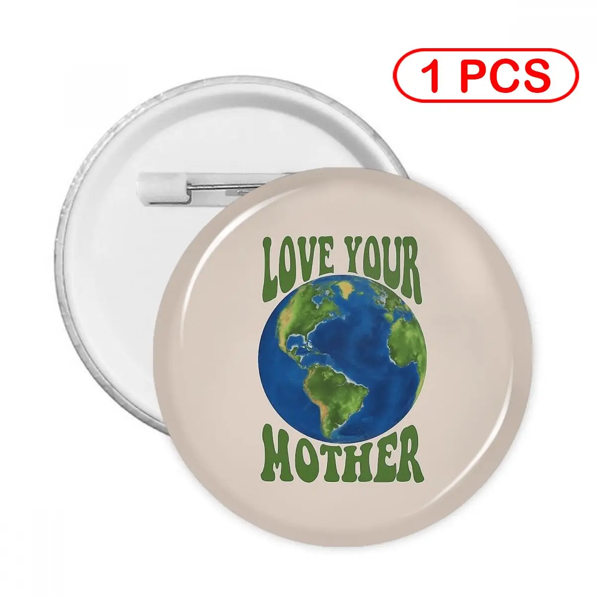 

Love Your Mother Pins Creative Brooch Jewelry Decor Metal Pin Badge Girl Child Broche Button Clothes Gift