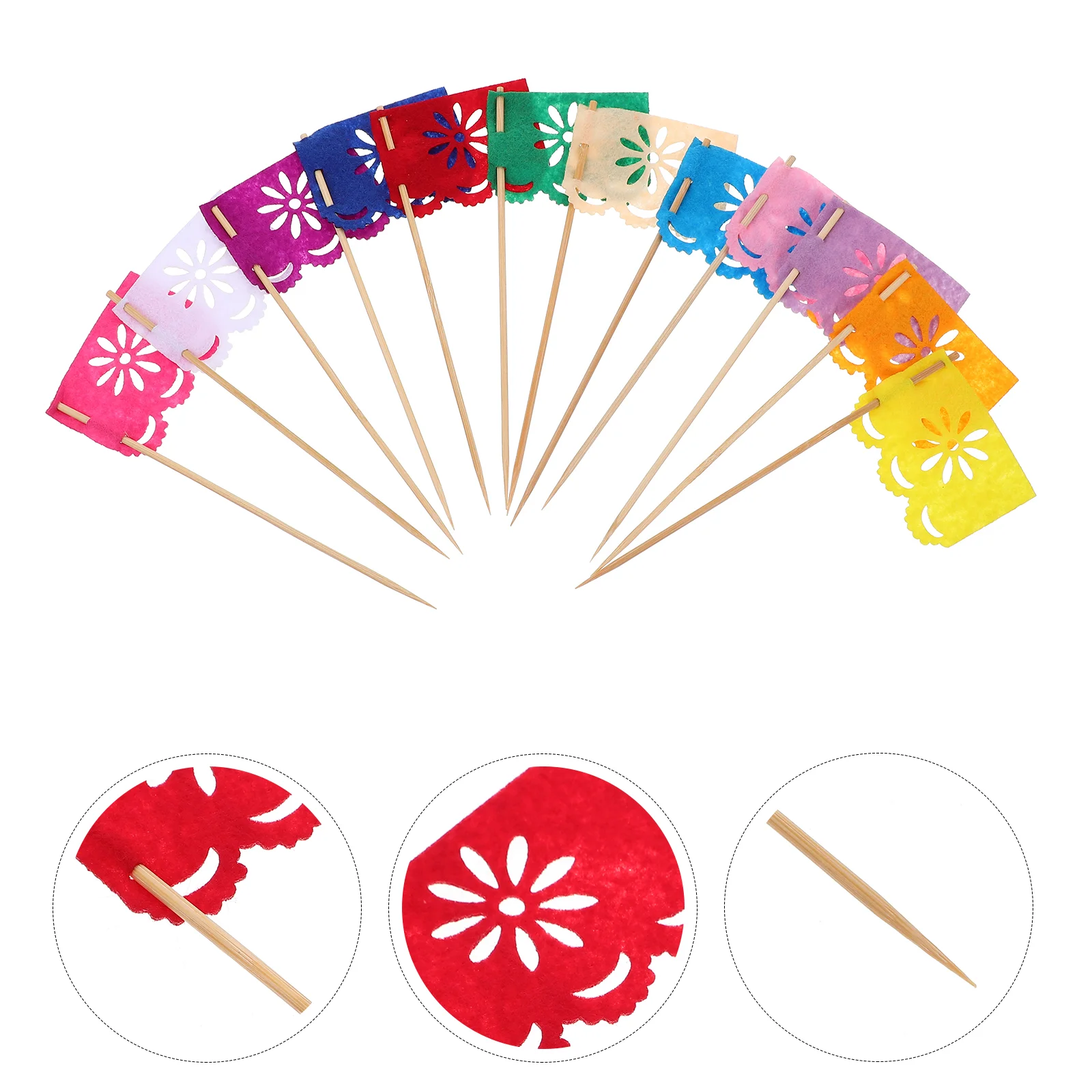 

Mexican Decorations Fiesta Cake Party Cupcake Daydead The Topper Picks Themeflags Dessert Toppersdecoration Flag Runner Table