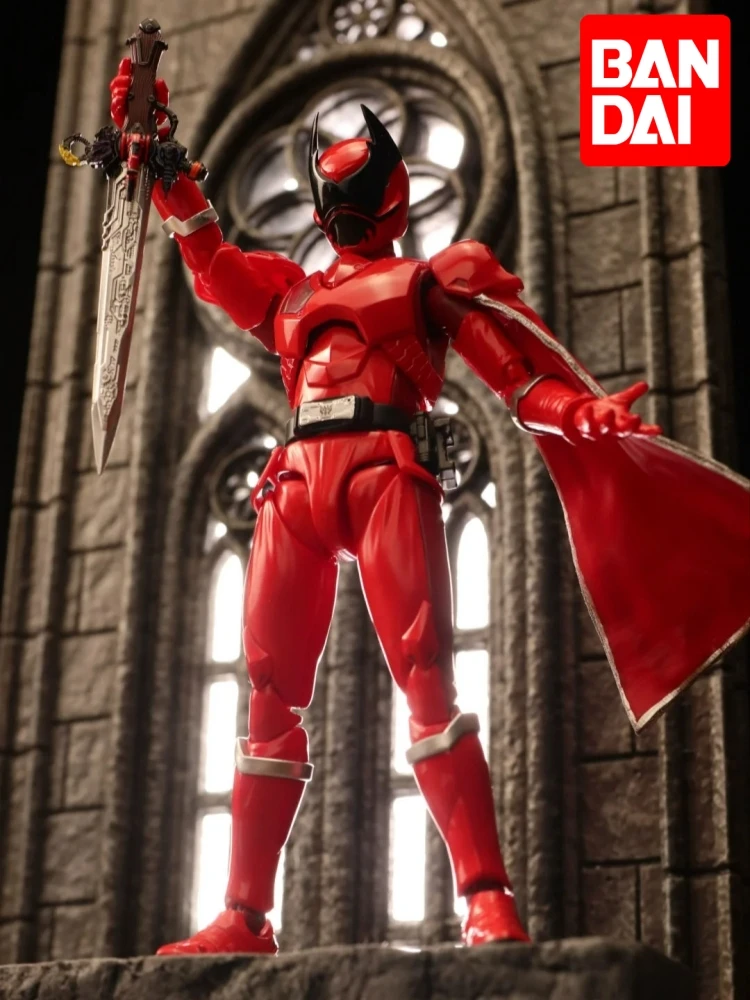 В наличии Bandai Shf King образец команды король супер красный Лопата экшн-фигурка