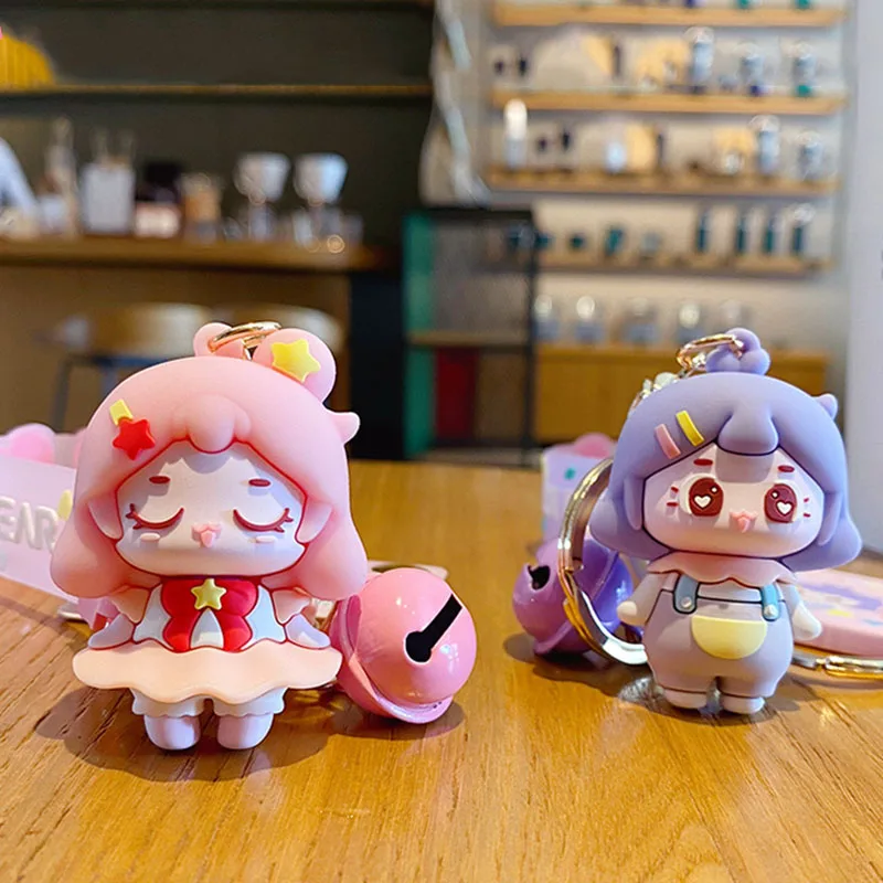 

Мультяшный Розовый Замечательный профессиональный женский творческий милый пурпурный брелок для девочек для сумок подвеска брелок подаро...