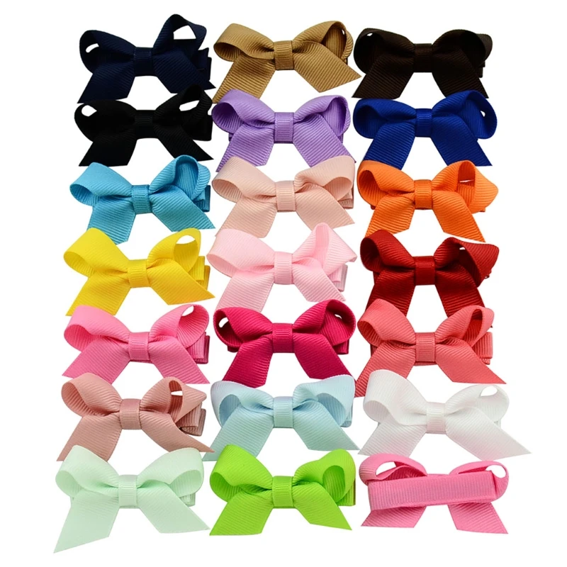 

20x Bangs Hair Clip Bows Hair Barrettes for Creative Christmas Hair Snap Clips Retro Barrettes Hairstyle Accessories