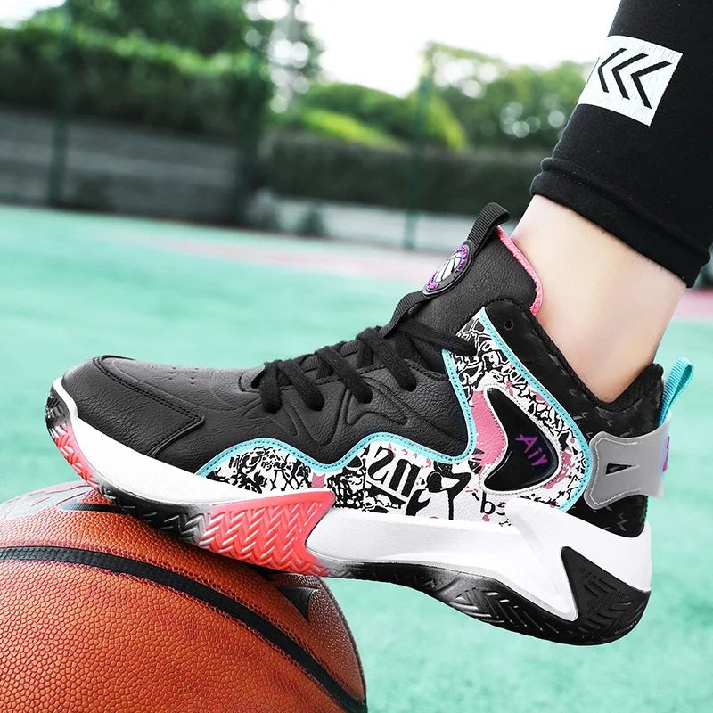 New Men's Basketball Shoes High-Top Sneakers Male Cushioning Light Comfortable Shoes Athletic Training Sport Chaussure Homme