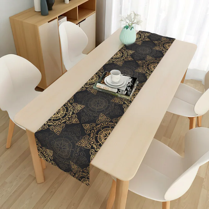 

Muslim Ramadan Festival Party Supplies 2022 Eid Mubarak Table Runners Moon Festival Decoration Placemats Tablecloth Household