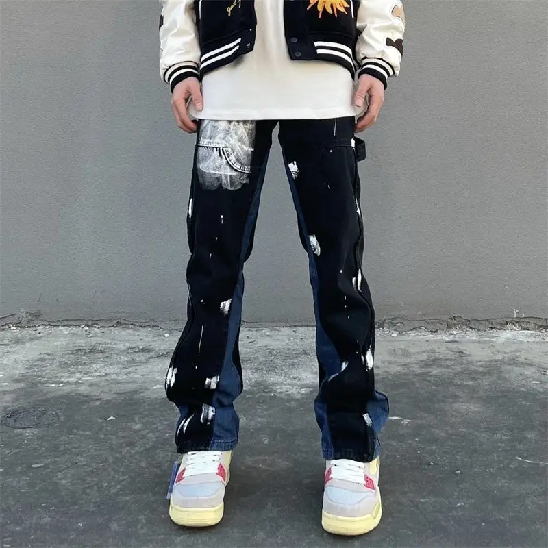 Hip Hop Jeans Casual Pants Streetwear Man Baggy Men Goth Trendyol Men's Street Wear Women's Trousers Straight Clothing