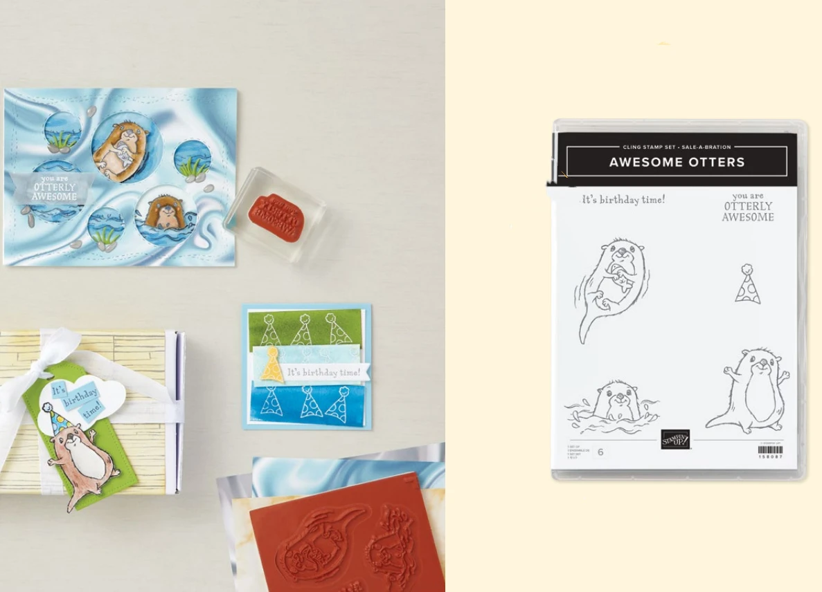 

Awesome Otters Metal Cutting Dies and Clear Stamps Scrapbooking Diy Make Photo Album Craft Supplies Embossing Die Cut 2022 New