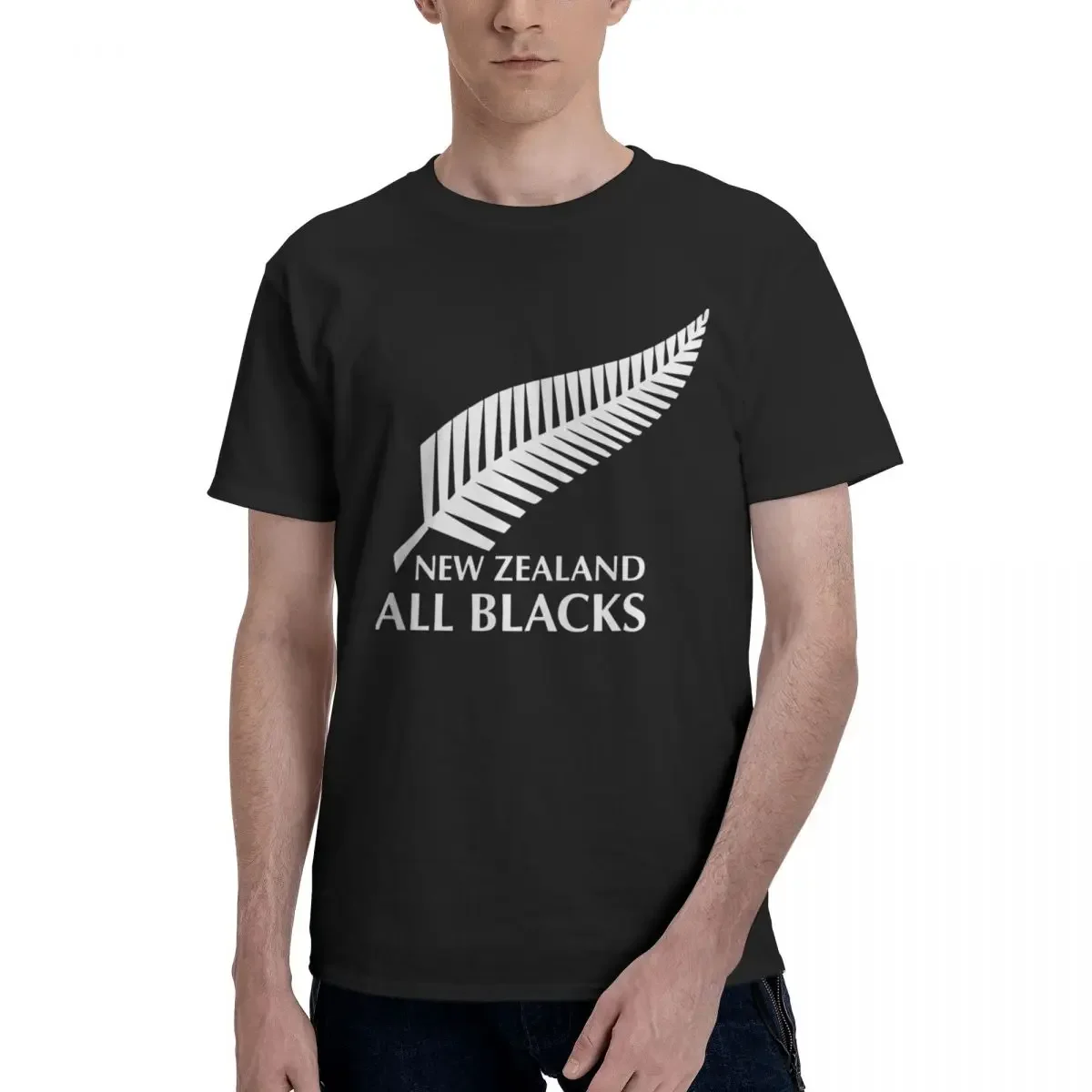 Мужская футболка All Blacks Rugby New Zealand уличная одежда больших размеров хлопковая