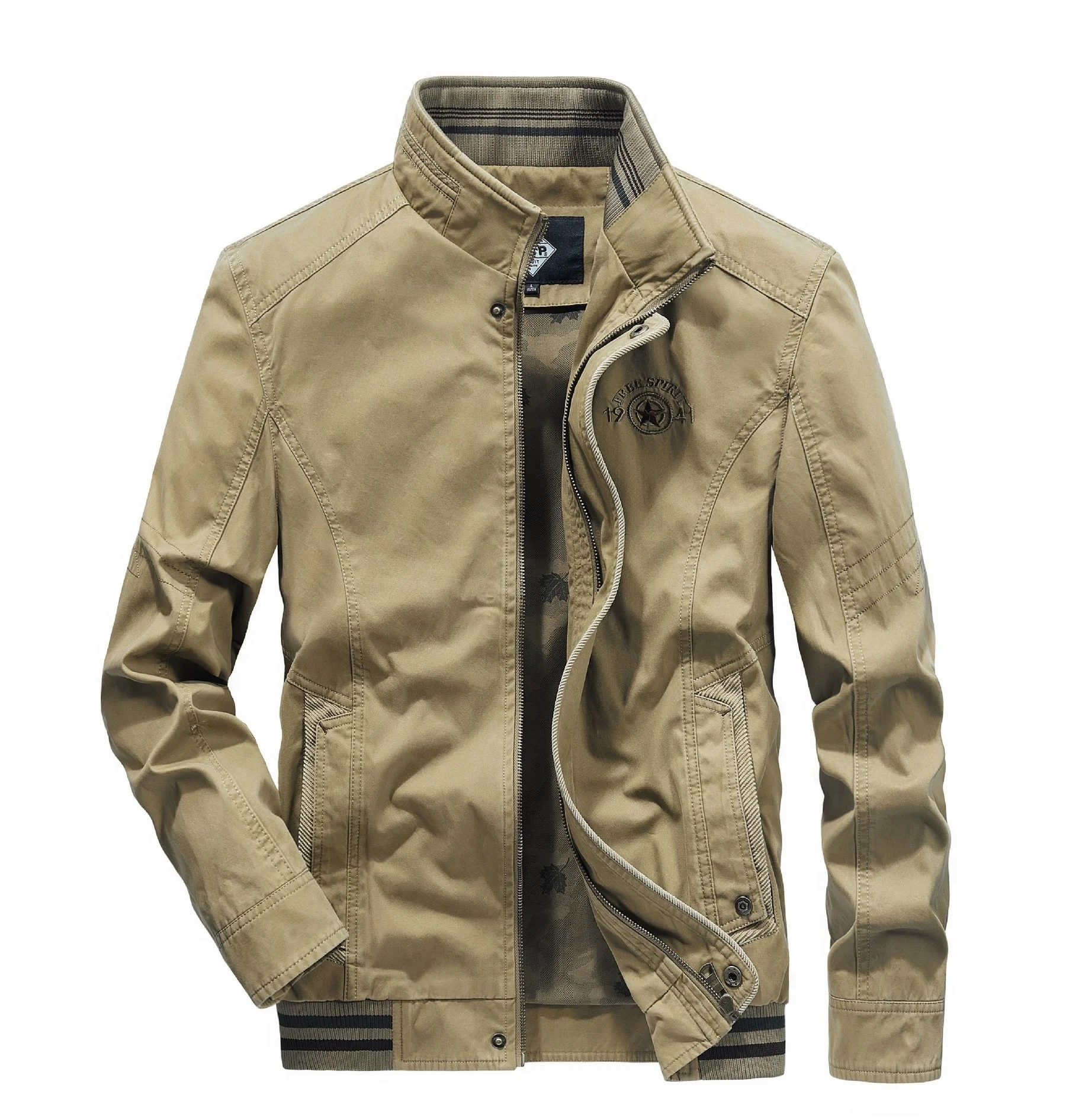 

New in Parkas Men's Coats Fashion Jacket Trench Coat Militari Military Fleece Jacket Cold Motorcycle Withzipper Outdoor Baseball