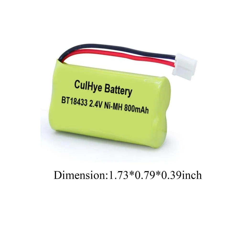 2 шт. Ni-MH 800 мАч 4 В перезаряжаемый аккумулятор для телефонов AT&ampT Vtech BT18433 BT28433