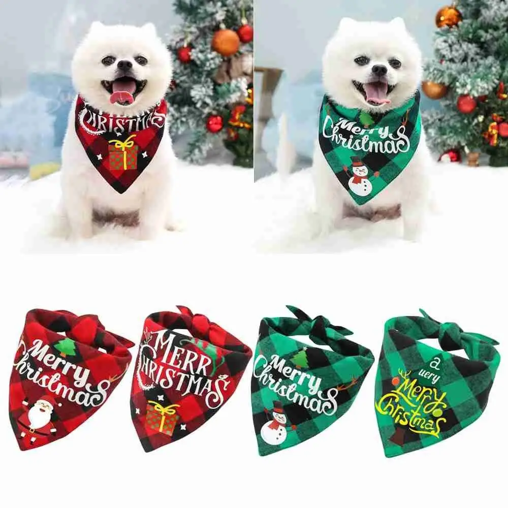 

Cute Pet Cat Dog Decoration Pet Scarf Bibs Neckerchief Christmas Dog Bandana Saliva Towel Triangular Bandage