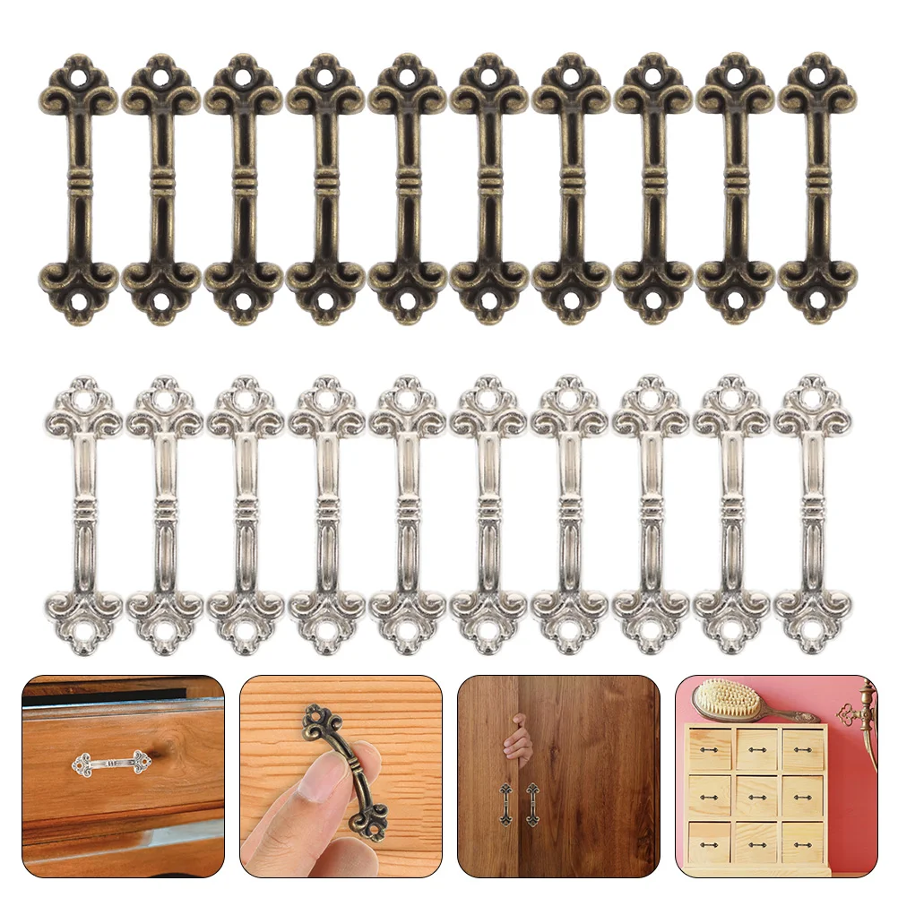 

Handles Drawer Minibox Knobs Cabinet Pulling Alloy Handlesmall Vintage Accessories Jewelry Cabinets Wooden Drawers Kitchen