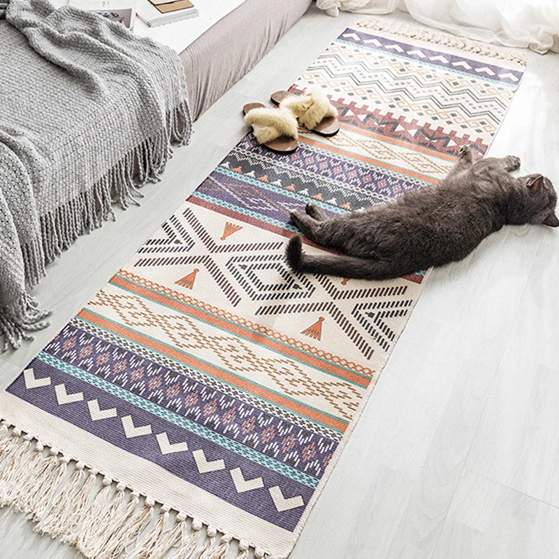 Homhi богемный длинный ковер с бахромой alfomбра для гостиной Alfombra спальни нордика в