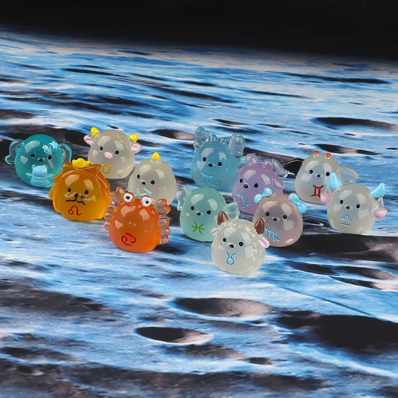 Светящаяся в темноте Смола 12 знаков зодиака созвездий 3D светящаяся кукла