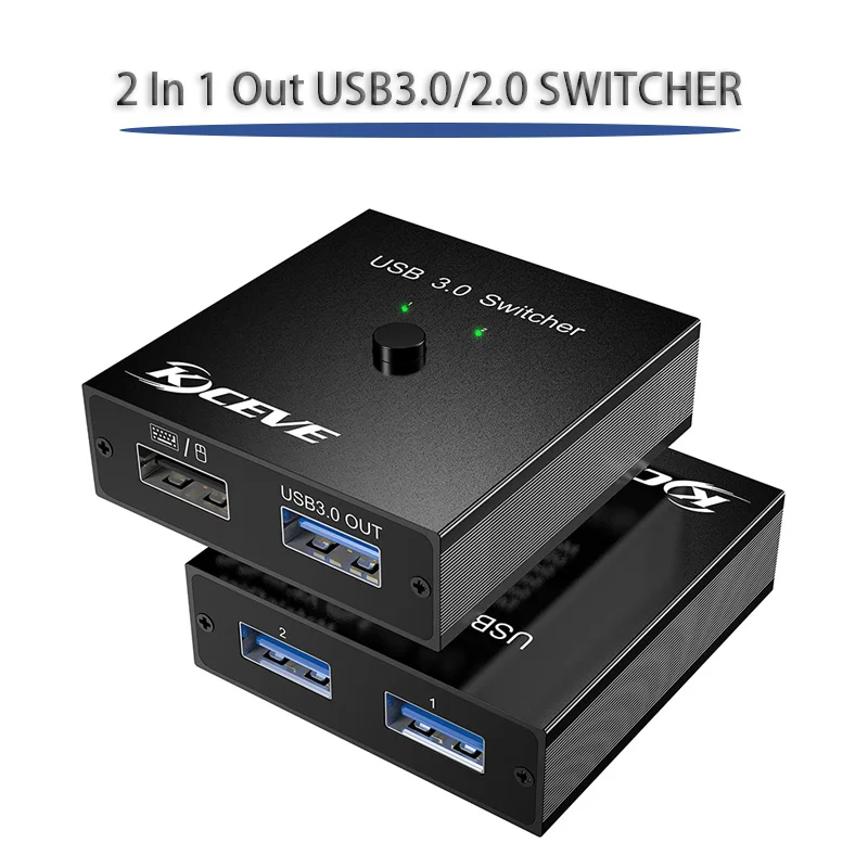 Поделиться USB клавиатура мышь игровой коммутатор Многофункциональный USB переключатель 2 в 1 из Plug and Play USB3.0/2,0 переключатель игровой коммутатор сплиттер