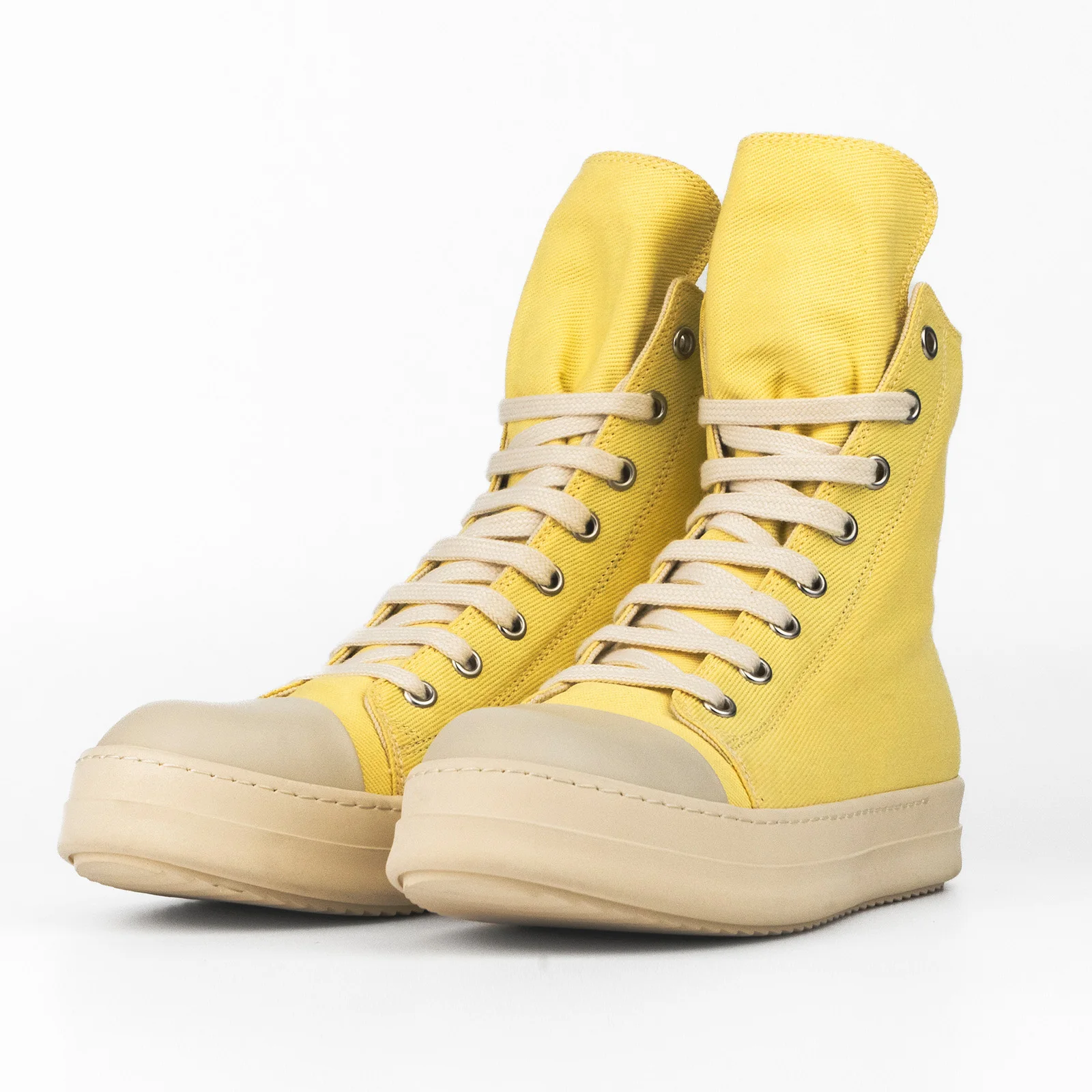 

Owen Fashion Women Canvas Shoes Luxury Platform Designer Sneakers Trainers Boots Lace Up Casual Height Increasing Zip High-TOP