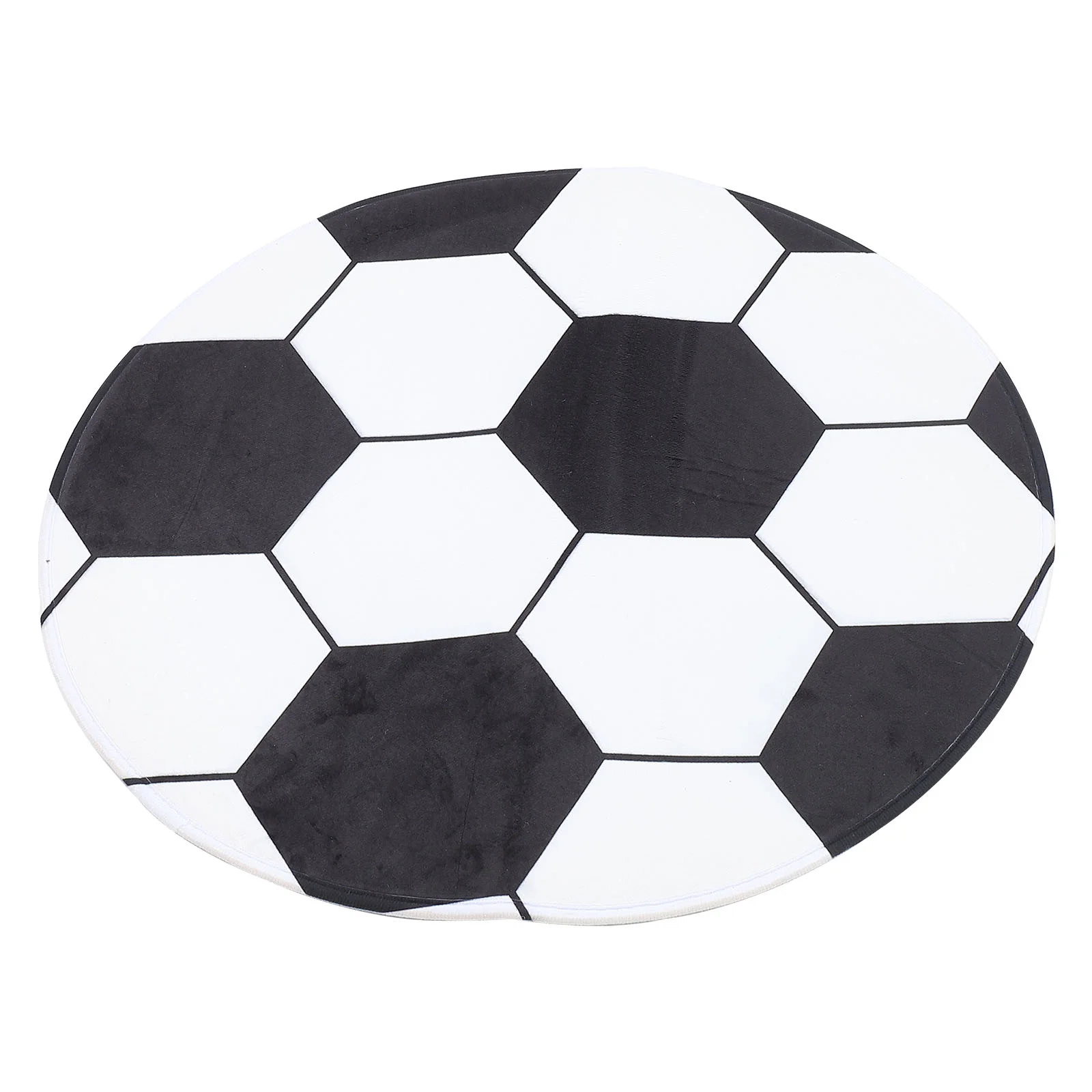 

Round Rug Soccer Rug Kids Circle Rugs Front Door Soccer Area Rugs Polyester (Polyester) Football Carpet Child Plush Area Rug
