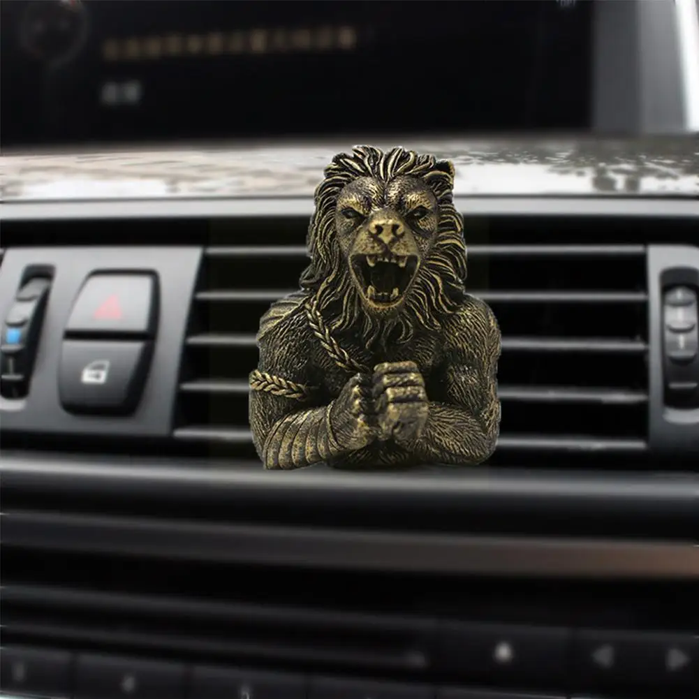 3 шт. боевого освежителя воздуха с изображениями волка, льва, шимпанзе и гориллы, подвеска с ароматом парфюма из смолы, аксессуары для автомобиля интерьера N0D2.