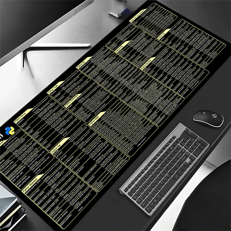 Коврик для мыши с программой Python большой коврик ярлыками Pycharm клавиатуры