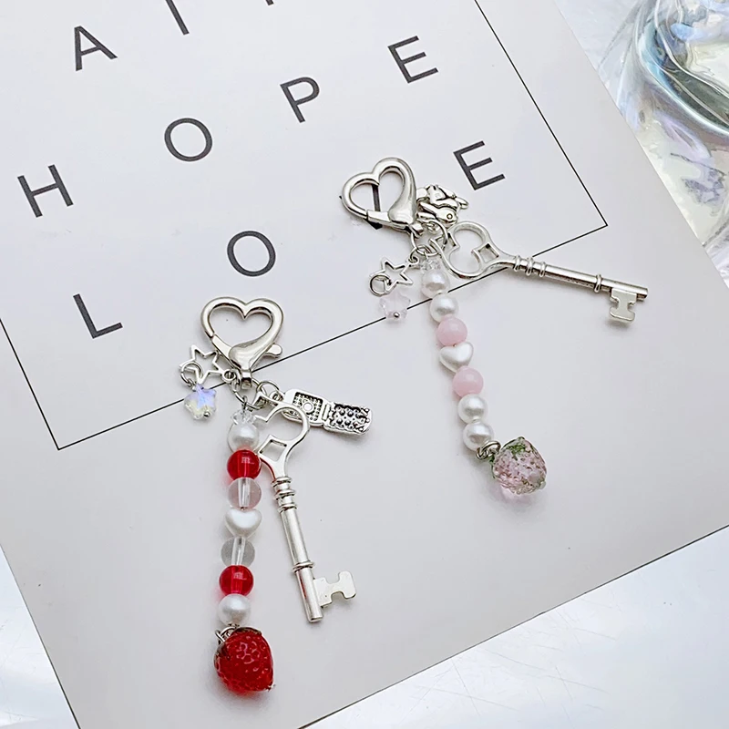 1 шт. брелок для ключей клубника