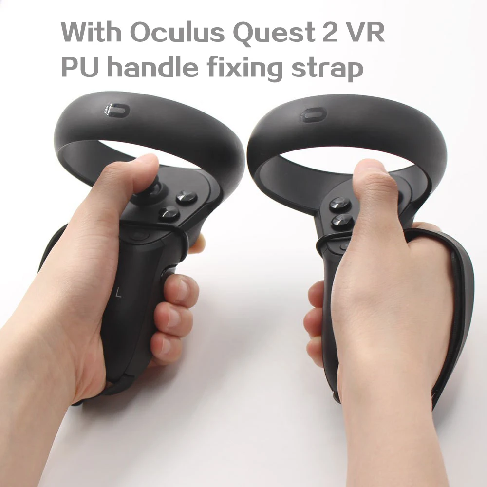 

Using Oculus Quest 2 VR Glasses Accessories PU Grip Straps Oculus Quest 2 Accessories