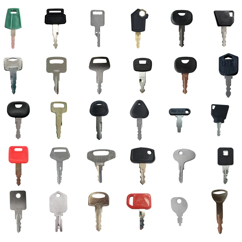30 Pcs Ignition Heavy Equipment Key C001 777 D200 D250 14607 606 212 961 5P8500 14685 202 H800 Compatible with ​Volvo loaders