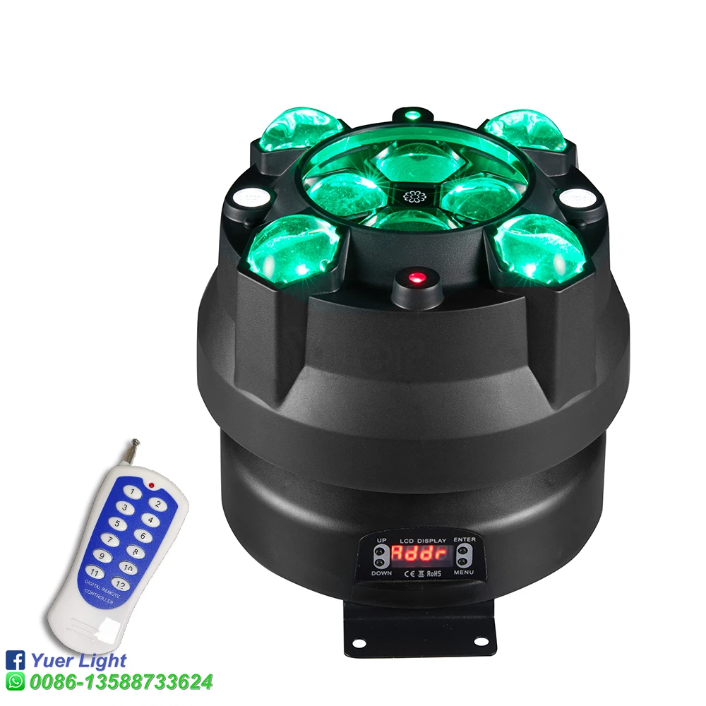 8x10W RGBW 4в1 Светодиодный светильник Bee Eye Beam Strobe Laser 4in1 Light DMX512 с эффектом луча DJ Party Bar