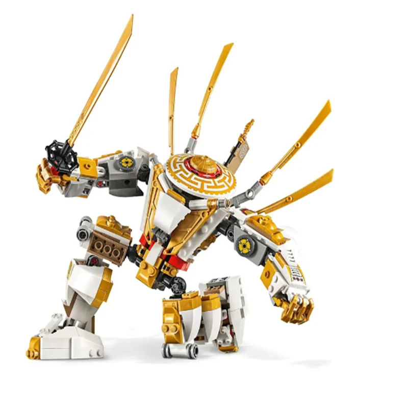 

Ninjago Golden Mech Ninjagoes Building Blocks Bricks Sets Classic Movie Model Kids Compatible 71702 Toys For Children Gift