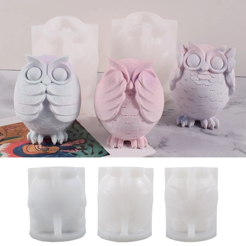 

Home Animal Silicone Moulds Reusable 3D Squinting Candle Moulds NonStick