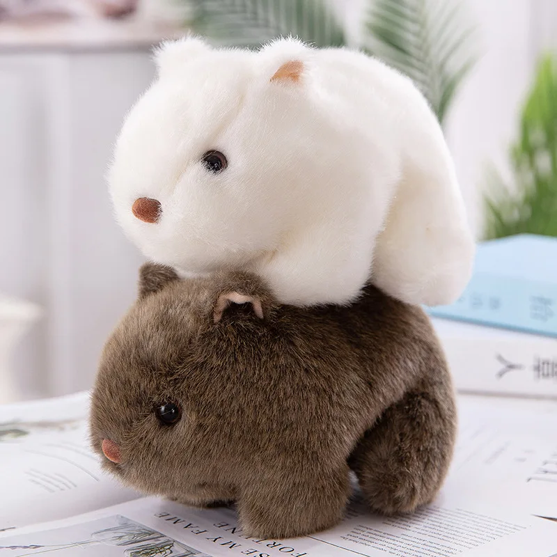 

18/20/22/25cm Hamster Plush Dolls Baby Cute Animal Cotton Stuffed Doll Home Soft Toys Sleeping Mate Stuffed Toys Gift Kawaii