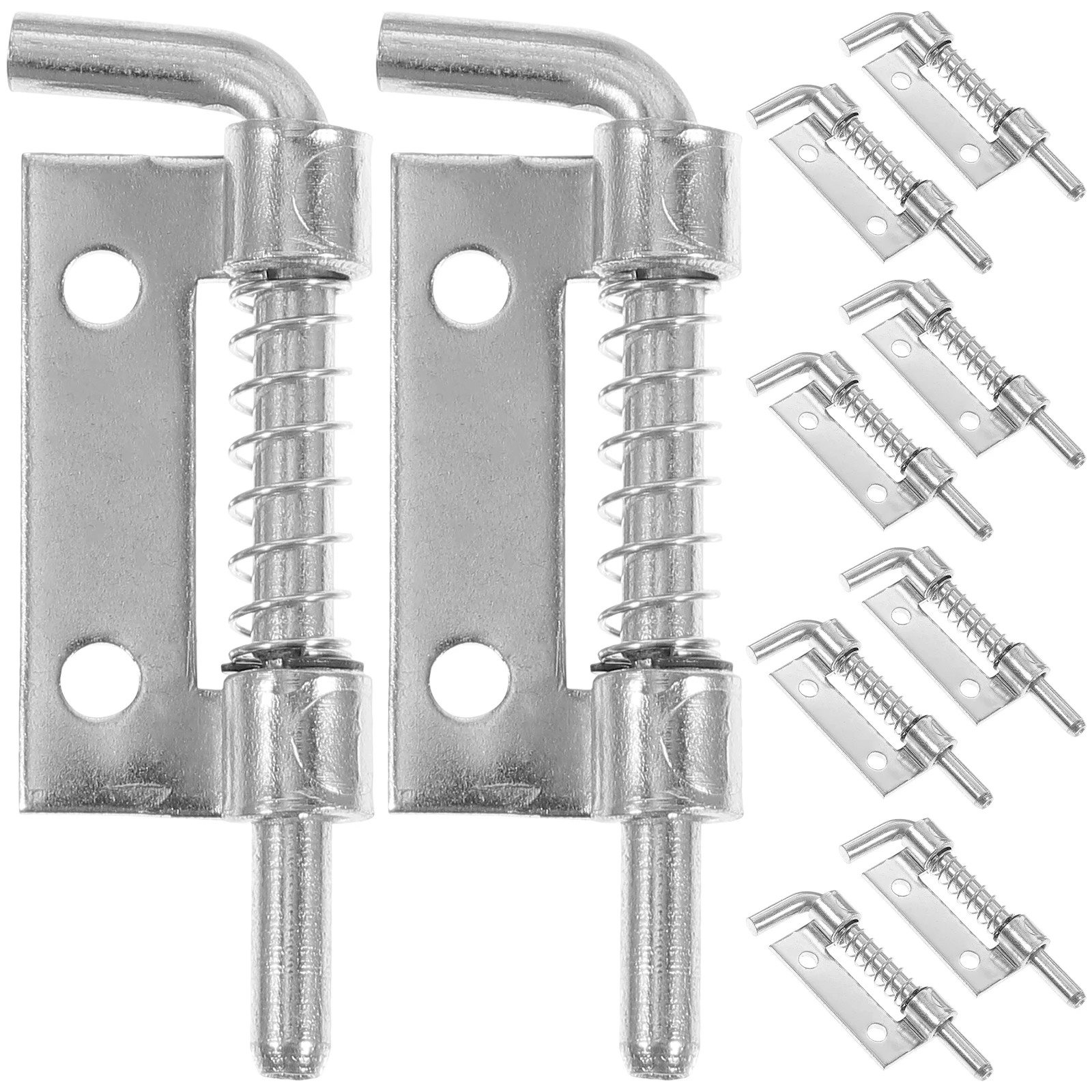 

10pcs Spring Loaded Latch Barrel Bolt Latch Gate Spring Loaded Locking Latch