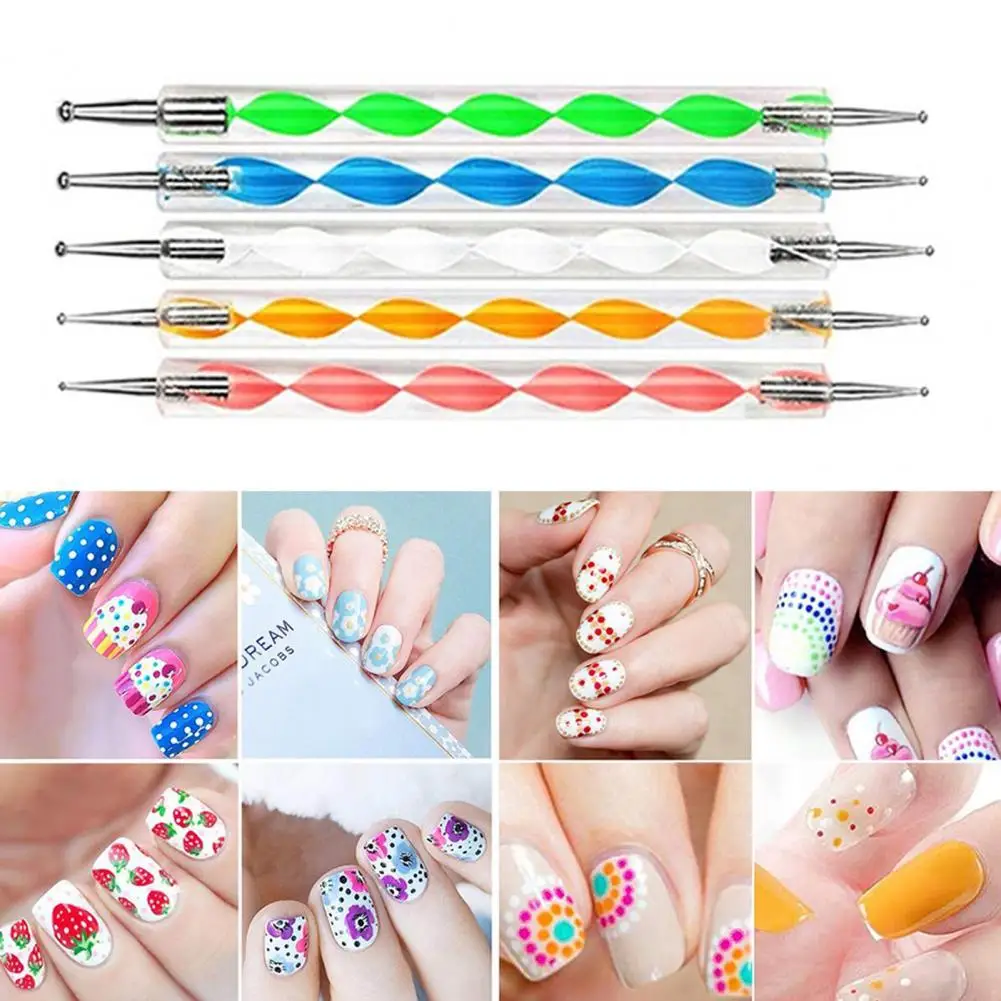 1 Набор ручка для ногтей с блестками практичная ногтевого дизайна набор широкое